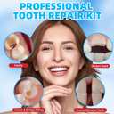 Dental Tooth Repair Kit with Zinc Oxide Eugenol Dental Cement, Temporary Filling Chips for Chipped Teeth, Loose Crowns, Cavities & Minor Tooth Repairs, Temporary Teeth Fix