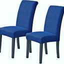 Howhic Stretch Chair Covers for Dining Room Set of 2, Removable Washable Dining Room Chair Covers, Dining Chair Slipcovers Seat Protector, Great for Home Decor and Banquet (Classic Blue, 2 Pack)