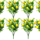 8 Pack Lemon for Decoration Fake Lemon Branches Artificial Vivid Yellow Faux Lemons Tables Centerpiece for Kitchen Stem Fruits for Home Spring Summer Decor