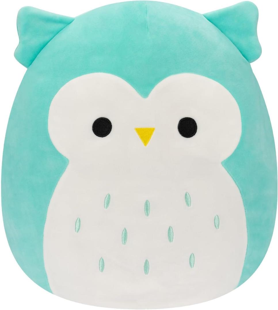 Squishmallows Original 14-Inch Winston Teal Owl - Large Ultrasoft Official Jazwares Plush (Multi)