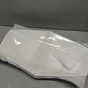 DELLING 13.7 inch Serving Platter, Geometric Serving Plates, White Porcelain Platters for Serving Food, Serving Trays for Party, Entertaining, Appetizer, Fruit, Salad, Oven Safe Dinnerware Set of 3