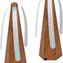 PIOPIAONIU 2 Pcs Table Fly Fans Wood Grain Fly Fan for Indoor and Outdoor Meal Fans for Picnic Restaurant Home