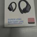 Wireless Earbud, 75H Bluetooth 5.4 Headphones Sport IP7 Waterproof, Running Wireless Earphones with ENC Noise Canceling Mic, 3D Bass Over Ear bud with Earhooks for Android, iOS, Workout, Gym, Rosegold