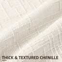 decorUhome Summer Cream White Chenille Throw Pillow Covers 18x18 Set of 2 Textured Cozy Slubby Couch Pillow Covers Modern Farmhouse Boho Decorative Pillow Cases for Bed Sofa Living Room