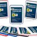 GEAoffice 30ct Colorful Card Protector Sleeved Card Holders for Trading Cards, 35pt UV Protection Baseball Card Holder for Game, Sports, Standard Cards