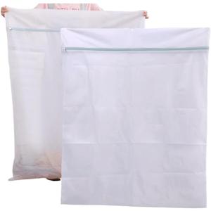 2 Pack 43 x 35 inch Oversize Laundry Bags Mesh Wash Bags, Large Delicates Bag for Washing Machine, Jumbo Laundry Sack for Washing Delicates, Big Clothes, Bed Sheet, Bedcover, Blanket (2)
