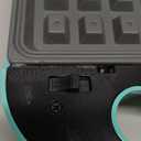 GreenLife Electric Waffle Sandwich Maker, Toaster, Panini Press with Healthy Ceramic Nonstick Plates, Perfect for Tuna Melts, Crispy Rice, Grilled Cheese, LED Indicator Light, PFAS-Free, Turquoise