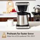 OXO Brew 8-Cup Coffee Maker - Single-Serve & Carafe, Thermal Stainless Steel, SCA Certified