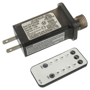 24V 6W 8 Mode LED Controller with Memory Function and IR Remote Control Low Voltage Transformer for Holiday String Lights,not Fit for 8 Mode with Control Box and 1 Mode String Light(1 pcs)