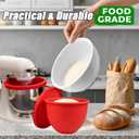 Silicone Bowl Liners for 5 Qt Kitchen Mixers, Silicone Liners for Kitchen Tilt-Head 5 Qt Mixers, Mixer Attachments and Accessories, Replacement Mixers Bowls (MIX-3pcs,5 Qt)