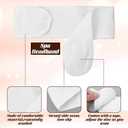MAQUITA 30 Pcs Spa Facial Headbands Head Wrap Stretch White Cloth Hair Bands for Bath Makeup Sport