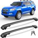 KINGGERI 300lbs Roof Rack Cross Bars Compatible with Toyota 4runner 2010-2024 with Raised Side Rails, Lockable Heavy Duty Aluminum Roof Rails Crossbars Luggage Accessories