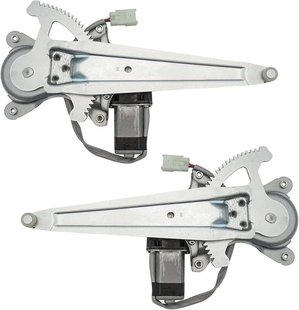 TRQ Rear Power Power Window Regulator & Motor Assembly Set Compatible with 2001-2005 Toyota RAV4 TO1550161 TO1551161