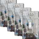 4PC Mirror Light Switch Plates Single Toggle 4.72" X 2.91" Switch Light Cover Durable Wall PlatesDecorative Outlet Covers Acrylic Mirrored (Single Toggle) (Standard Size)