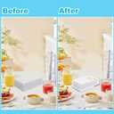 MIVIDE 2 Pack Acrylic Napkin Holder, 5.5x9.4 Inches Clear Luncheon Napkin Holder for Table, Cocktail Napkins Holder Square Rectangle for Dinner, Decorative Napkin Tray for Kitchen, Bathroom