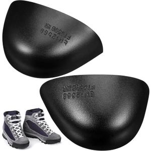 HOMSFOU 1 Pairs Steel Toe Inserts: Heavy Duty Steel Toe Covers for Work Boots & Shoes - Safety Anti-smash Metal Caps for Men Women in Welding Construction