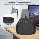 HUIJUTCHEN for Switch 2 Charging Grip,Portable Magnetic Charge Grip for Nintendo Switch 2 Joy-con Controllers,Comfort OEM Controller Charger Holder with USB-C Cable,Indicator Light