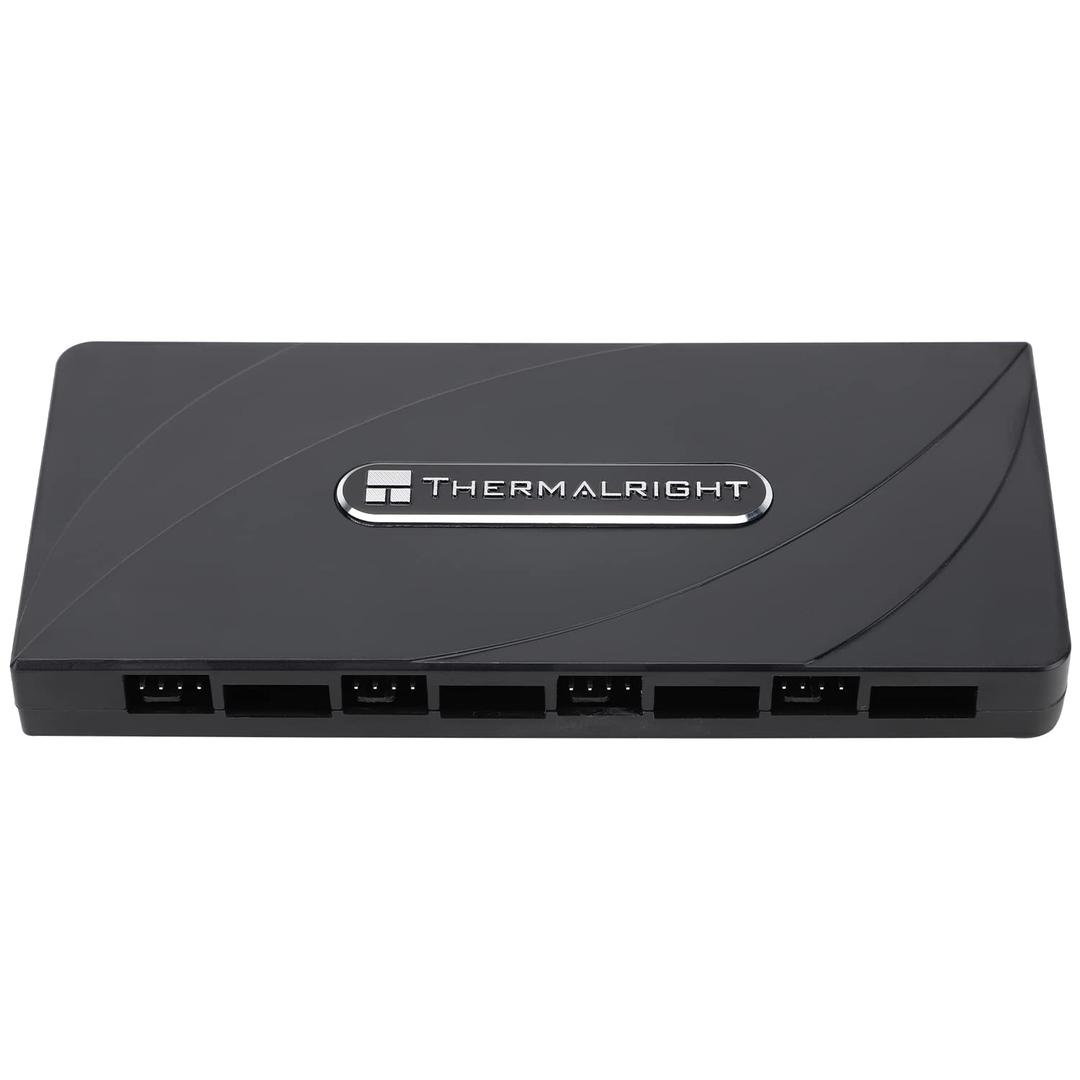 Thermalright Fan and ARGB HUB X8 ARGB/PWM Hub Controller Used SATA Power Supply, Hub Support 8 Groups of Fans, 8-Port PC PWM Fan and ARGB Fan Controller(Fan and ARGB HUBX8 )