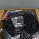 230FT Drip Irrigation System for Garden with 40 Nozzles & Emitters, Ponds Water Feature Kit with 1/2" & 1/4" Tube and Barbed Fittings - Adjustable Sprinklers Kit for Greenhouse, Lawn, Raised Bed