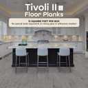 Tivoli II Self Adhesive Vinyl Floor Planks, 10 Pack - 6" x 36", Silver Spruce - Peel & Stick, DIY Flooring - Natural Wood Grain Feel for Kitchen, Dining Room & Bedrooms by Achim Home Decor