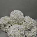 Tigeen 10 Pcs Hydrangea Artificial Flowers, Fake Hydrangeas Silk White Faux Flowers Bulk for Outdoors Arrangement Wedding Centerpieces Mother's Day Anniversary Party Home Garden Decor