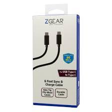 ZGear 6 Foot Sync Charge Cable For USB-C