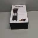 Aromaster Burr Coffee Grinder with 48 Gind Settings, Conical Coffee Bean Grinder for Home Use,Stainless Steel,40 Seconds Adjustable Timer,Anti-static,Easy to Clean with Brush (Lunar Silver)