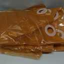 AmazerBath No Hook Shower Curtain and Liner 3-in-1, 8G Luxury Heavy Duty Clear Orange No Hook Shower Curtain Liner, 72x75 Cute EVA Bathroom Weighted Plastic Shower Curtain with 3 Heavyweight Stones (Rainbow Sunset)