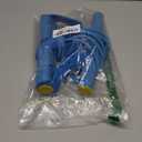 Multifunction Tension Rope - 6-Tube Elastic Resistance Bands,Pedal Resistance Band with Handle,Natural Latex Foot Exercise Bands for Abdomen/Waist/Arm/Leg Stretching Slimming Training (BLUE)