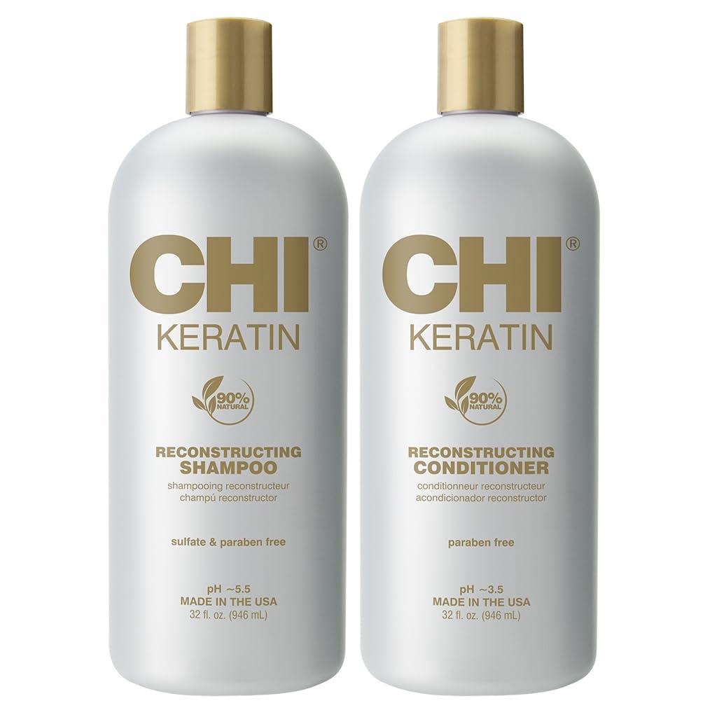 CHI Moisturize It Duo Keratin Shampoo & Conditioner, 32oz, 64 Ounce (Pack of 1)