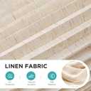 Joydeco No Drill Cellular Shades for Windows, Linen Beige, 55" W x 64" H