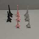 Wesiti 9 Pcs Eiffel Tower Decor Statue Alloy Metal Eiffel Tower Cake Topper French Paris Souvenir Gift Multiple Sizes for Cake Stand Table Holder Collectible Figurines Decorations(7'')