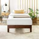 Mellow Naturalista Grand - 12 Inch Solid Wood Platform Bed with Wooden Slats - No Box Spring Needed - Twin (Espresso)