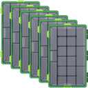 6 Pack Fishing Tackle Boxes Waterproof 3600 and 3700 Tackle Trays with Removable Dividers Plastic Storage Organizer Bait Vault Camouflage Box for Freshwater Saltwater (Green,3700)