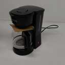 BLACK+DECKER 12-Cup Coffee Maker with Easy On/Off Switch, Easy Pour, Non-Drip Carafe with Removable Filter Basket, Vortex Technology, Black
