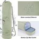 sportsnew Yoga Mat Bag with Water Bottle Pocket and Bottom Wet Pocket, Exercise Yoga Mat Carrier Multi-Functional Storage Bag, Patent pending