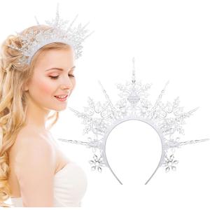 Suncalla Christmas Headband Cosplay Hair Accessory Funny Headband for Adult Christmas Costume Role Play Carnival Party
