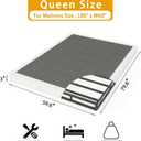 LUMUNANCE 3 Inch Box Spring Queen Size Bed Base, Heavy Duty Metal Box Springs for Queen Bed, Mattress Foundation with Fabric Cover, Easy Assembly