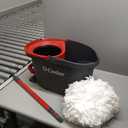 O-Cedar EasyWring Microfiber Spin Mop & Bucket Floor Cleaning System + 2 Extra Refills, Red/Gray