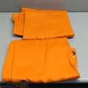 MYSKY HOME Orange Blackout Curtains for Kids Bedroom Thermal Insulated Shades Curtain for Closet Door Draperies Room Darkening Privacy Protection Grommet, 2 Panels, 52W x 84L, Orange