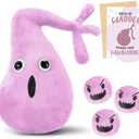 WinnerWhy Gallbladder Plush Set Gall Surgery Recovery Gifts Include Gall Plush with Gallstones Stuffed and Gallbladder Get Well Card Operation Removal Recovery Gift for Gallstones Patient(Pink)