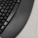 Ergonomic Wireless Keyboard with Wrist Rest, Wave Keys, Comfortable Natural Typing, 2.4GHz Full Size Ergo Wireless Computer Keyboard for Multi-OS, Windows, Mac OS Laptop/PC/Notebook (Black)