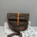 WELKINLAND 6H Insulation Leakproof Waxed Canvas Lunch Bag, Brown Heavy-Duty Lunch Bags, Lunch Tote Bags For Men, Men Lunch Box For Work