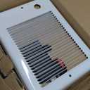 CSC152TW Electric Wall Heater with Thermostat (Part 67506) 1500/1125W 240/208V 5120/3840 BTU, Dual-Power Recessed Heater with Quiet Fan, White for Medium/Large Spaces