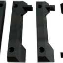 4Pcs Mounting Feet for ToughBuilt StackTech,Mounting Plate Brackets Cleats Compatible with ToughBuilt StackTech,Black