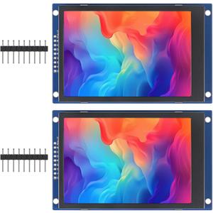 2pcs 3.5" SPI TFT LCD Display Module 320x480 RGB LCD Screen 3.3V ST7796 Drive SPI Interface 8pin Full Color for Arduino DIY