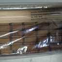 LazBlinds Cordless Blackout Bamboo Roman Shades, 33x64, Penang Teak | Room Darkening Blinds for Interior Windows, Thermal Insulated Roll Up Bamboo Blinds for Home & Patio