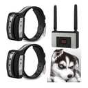 Electric Wireless Dog Fence System, Pet Containment System for 2 Dogs
