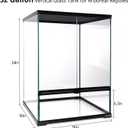 30 Gallon Tall Reptile Glass Tank Terrarium 18"x18"x24" Large Habitat Enclosure for Gecko,Lizard,Chameleon,Frog,Snake,No Install Needed and Come with Tank Background