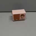 Dosmix Retro Bluetooth Speaker, Vintage Decor, Small Wireless Bluetooth Speaker, Cute Old Fashion Style for Kitchen Desk Bedroom Office Outdoor,Birthday Gifts Ideas for Women Teenage (Pink)